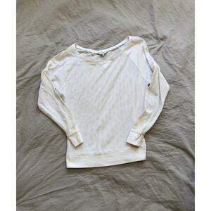 Guess Womens‎ White Long Sleeve Off-The-Shoulder Knit Top Size XS